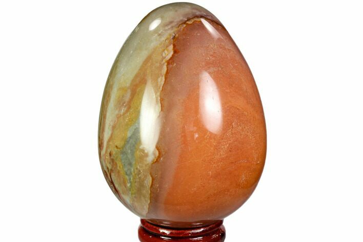Polished Polychrome Jasper Egg - Madagascar #104666